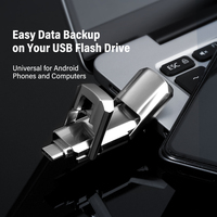 Unidad flash USB tipo C de alta velocidad OTG Android Pen Drive 128GB 64GB 32GB CLE USB C Stick 2 en 1 unidad flash de teléfono tipo C