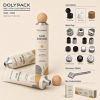Tubes métalliques pliables sur mesure pour cosmétiques, dentifrice, crème visage, mains et corps, pommade, en aluminium pur à 99,7 %