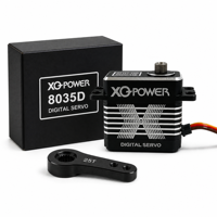 Servomoteur numérique sans noyau XQ POWER 8035D 40KG 0.088s à couple élevé, engrenages en acier inoxydable, étanche, métal, pour direction de voiture RC à l'échelle 1/5