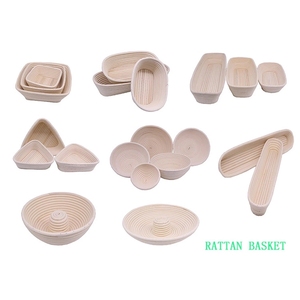Factory Hot Selling Bread Basket Beautiful Handwoven Rectangle Rattan Bread Basket for Restaurant for Fermentation <strong>Baking</strong> Tools - Product Image 4