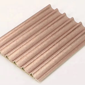 Directo de fábrica, suministro de decoración del hogar, Panel DE FONDO DE <span class=keywords><strong>Tv</strong></span> impermeable, paneles de pared de Pvc Wpc de grano de madera, <span class=keywords><strong>precio</strong></span> 160, placa de rejilla de arco interior - Product Image 1