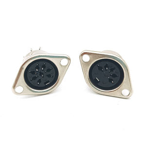 Adaptateur de connecteur de câble <span class=keywords><strong>MIDI</strong></span> à <span class=keywords><strong>prise</strong></span> femelle DIN à montage sur panneau 3-8 broches - Product Image 3