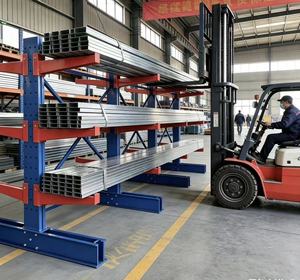 Space Saving Steel Cantilever Tube Rack for Compact Warehouse <b>Storage</b> - Product Image 1