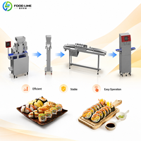 Ligne de production de rouleaux de sushi Maki, machine à former, rouler et couper les feuilles de riz