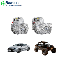 Rawsuns 4WD SUV 4-en-1 groupe motopropulseur électrique deux moteurs PMSM boîte de vitesses différentiel SUV Buggy EV Kit de conversion CV Axle