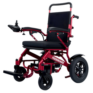 Silla de Ruedas Motorizada Plegable Ligera de Alta Calidad, Silla de Ruedas Eléctrica de 12v con Batería, Suministros de Dispositivos Médicos - Product Image 3