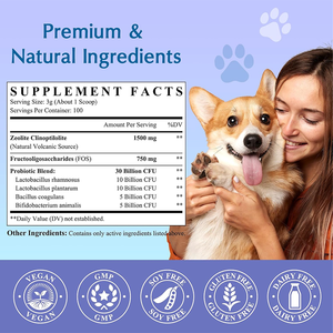 Suplemento en Polvo de Zeolita Clinoptilolita de 1500 mg, Desintoxicante Suave con Probióticos y <span class=keywords><strong>FOS</strong></span>, Promueve la Digestión y la Motilidad Intestinal - Product Image 6