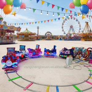 Tren <span class=keywords><strong>Infantil</strong></span> Eléctrico con Rieles para <span class=keywords><strong>Parque</strong></span> de Atracciones, Venta al por Mayor de Fábrica, Popular Paseo para Niños - Product Image 6