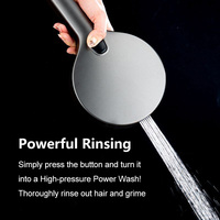 Pommeau de douche de bain à haute pression 4 modes de pulvérisation 15cm grand panneau Massage Anti-obstruction Silicone buse lavage rinçage salle de bain pommeau de douche