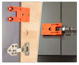 Placa de Fijación Magnética para Bisagras, Plástico ABS Duradero, Caja OEM, Herramienta Auxiliar Portátil para Montaje de Puertas de Gabinetes de Carpintería - Product Image 5