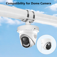 Caja de Conexiones Universal para Cámaras Domo, Soporte de Poste para Cámara CCTV de Aleación de Aluminio, Compatible con Cámaras IP