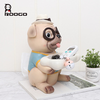 Plateau de rangement pour bonbons et desserts en résine personnalisée, design mignon 3D d'animaux, nouveau design ROOGO, pour cadeau, décoration de la maison et du salon