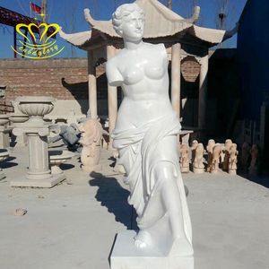 Estatua de <span class=keywords><strong>Venus</strong></span> de mármol griego antiguo, escultura artística tallada <span class=keywords><strong>en</strong></span> piedra famosa para Hotel Villa, diseño de paisaje callejero - Product Image 4