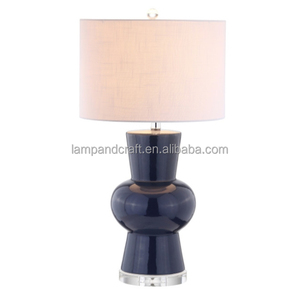 Vase en céramique fait main, lampe de bureau pour hôtel avec base en marbre, pour hall d'hôtel, chambre d'hôtel, salon, chambre à coucher - Product Image 4