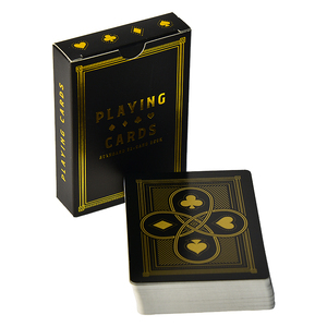 Carte da Gioco in PVC Personalizzate con Stampa su Entrambi i Lati, Lavabili, di Lusso, Nere, per Feste e Raduni Sociali - Product Image 2