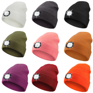 Unisex lampada frontale LED Beanie con luce USB ricaricabile invernali cappelli in maglia regali per gli uomini papà padre marito lui - Product Image 6