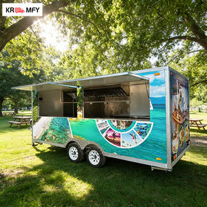 Remolque de Comida Móvil de Fibra de Vidrio, Totalmente Equipado, Cocina Móvil para - Product Image 1