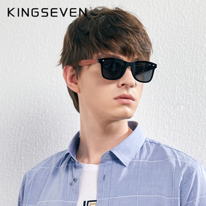 <span class=keywords><strong>Lunettes</strong></span> de soleil KINGSEVEN <span class=keywords><strong>2022</strong></span> <span class=keywords><strong>originales</strong></span> polarisées en bois de noyer pour hommes et femmes, verres miroir, <span class=keywords><strong>lunettes</strong></span> de soleil 5504 - Product Image 4