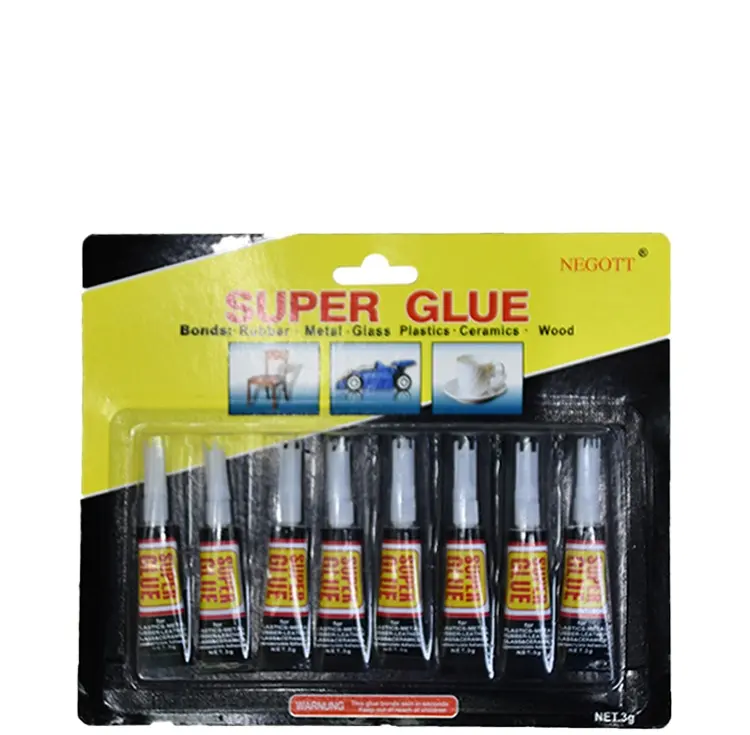 8/12pcs Per Card Cyanoacrylate Glue Super Adhesive Instant Glue