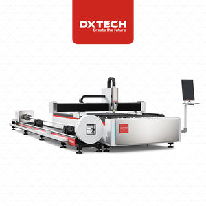 เครื่องตัดไฟเบอร์เลเซอร์ CNC 1000W/2000W แบบสองระบบ สำหรับตัดโลหะแผ่น/ท่อ/โลหะรูปทรงต่างๆ พร้อมระบบควบคุม Cypcut รองรับไฟล์รูปแบบ DXF/BMP/PLT - Product Image 1