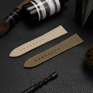 Pour <span class=keywords><strong>Seiko</strong></span> <span class=keywords><strong>bracelet</strong></span> de montre en cuir 19mm 20mm <span class=keywords><strong>21mm</strong></span> 22mm mouton français riz blanc mince en cuir véritable hommes ceintures de montre pour <span class=keywords><strong>bracelet</strong></span> hublot - Product Image 4