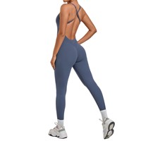 Nouvelles combinaisons de yoga une pièce pour femmes, dos croisé, leggings, anti-transpiration, respirantes, extensibles dans quatre directions, vêtements de sport et de fitness