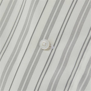 Fabricants de haute qualité <span class=keywords><strong>Prix</strong></span> bas populaire personnalisé décontracté couleur unie coton biologique baggy et lin chemise à rayures - Product Image 4