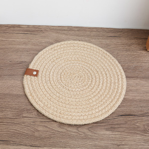 Linen placemats, heat-insulating <b>mats</b>, anti-scalding table <b>mats</b>, household coasters, <b>plate</b> <b>mats</b>, pot <b>mats</b>, thickened - Product Image 3