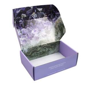 Cajas de correo de envío de embalaje biodegradable personalizado Cajas de correo de regalo respetuosas con el medio ambiente con logotipo - Product Image 1