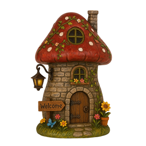 Tùy Chỉnh Handmade Vẽ Tay Nhựa Nấm Trang Trí Nội Thất Cho Vườn Ngoài Trời Bãi Cỏ Nhà Năng Lượng Mặt Trời Câu Chuyện Cổ Tích Nhà Nghệ Thuật Mô Hình Mô Hình - Product Image 5