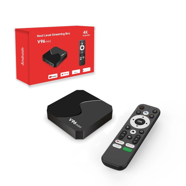 Uuvision V96 Mini Cheapest Tv Box Android12 ATV Allwinner BT Voice Remote Set Top Box 4K TV Box Bangladesh 2+16G