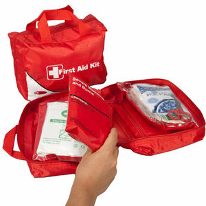 Trousse <span class=keywords><strong>de</strong></span> premiers <span class=keywords><strong>secours</strong></span>, trousse d'urgence avec boîte <span class=keywords><strong>de</strong></span> premiers <span class=keywords><strong>secours</strong></span>, certifiée ISO9001, garantie 1 an, matériau nylon, 28x28x6,5 cm - Product Image 4