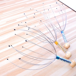 Massaggiatore per la Testa a Forma di Polpo in Acciaio Inossidabile con Fiori Intagliati, Rilassante, per Massaggio Cerebrale, Artiglio Massaggiante, Estrattore d'Anima TikTok - Product Image 3