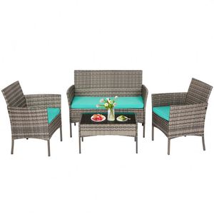 Fauteuil à bascule d'extérieur <span class=keywords><strong>en</strong></span> rotin PE personnalisable à faible MOQ, ensemble de chaises à bascule <span class=keywords><strong>en</strong></span> osier <span class=keywords><strong>pour</strong></span> véranda et jardin - Product Image 6