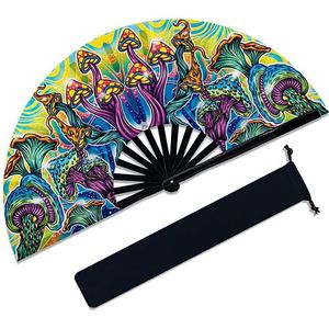 Ventilador de Mano Plegable de Plástico de 11 Pulgadas, Hecho a Mano, Duradero, de Primera Calidad, Fácil de Llevar, Personalizado - Product Image 1