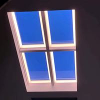 Lampu Panel LED Langit Biru Awan 90W 150W untuk Plafon Dinding, Lampu Langit Buatan Kustom