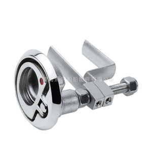 Accesorios para Yates, Cierres de Piso de Acero Inoxidable 316 con Punto Rojo, Hebillas para Cubierta, Pestillos para Escotillas, Esenciales para una Navegación Segura - Product Image 1