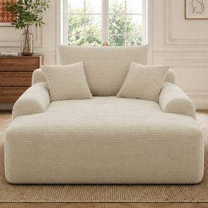 Flat Pack Giant Lounge <b>Sofa</b> Loveseat Size Vertical Striped Fabric Oversized Settee Volume-Reduced Vacuum Compress <b>Inflatable</b> - Product Image 2