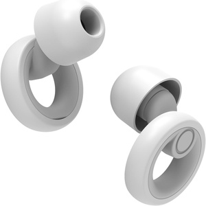 Tapones de silicona reutilizables con cancelación de ruido, súper suaves e impermeables para dormir, deportes acuáticos, natación, protección auditiva y reducción de ruido. - Product Image 2