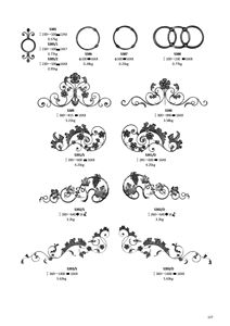 Composants en <span class=keywords><strong>fer</strong></span> <span class=keywords><strong>forgé</strong></span> Volutes d'éléments forgés Haut de la porte stratifiée plate - Product Image 4