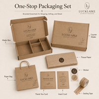 Boîtes en papier kraft recyclables personnalisées pour bougies, parfums, savons, cadeaux, emballages publicitaires, expédition