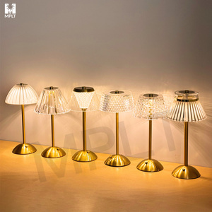 Khách sạn pha lê có thể sạc lại nhà hàng đèn bàn sang trọng <span class=keywords><strong>LED</strong></span> hiện đại không dây cảm ứng điều khiển bàn ánh sáng lampada da tavolo - Product Image 2