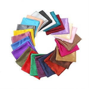Pañuelo de Seda de Color Sólido de Moda al por Mayor, Pañuelo Cuadrado de 90 cm, Superventas - Product Image 2