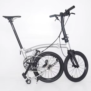 Bicicleta Plegable MINTparts-aero 2026 de 16 Pulgadas y 7 Velocidades con Cuadro de Aleación de Aluminio, Horquilla de Fibra de Carbono y Neumáticos Anchos - Product Image 1
