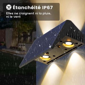 ไฟสวนและไฟทางเดินโซลาร์เซลล์ LED ไร้สาย กันน้ำ IP65 พร้อมเซ็นเซอร์ตรวจจับแสงและคุณสมบัติปรับความสว่างได้ - Product Image 5