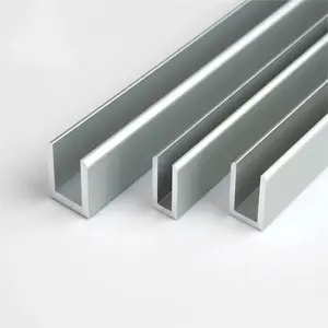 Fabriek Direct U Kanaal Aluminium Rail, 6063 U-Vorm Aluminium Kanaal, Aluminiumlegering Voor Kanaalspoor Prijs Per Kg