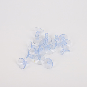 Support de drapeau de bureau transparent avec ventouse ronde en plastique pour petits drapeaux publicitaires - Product Image 1