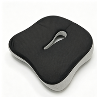 Coussin carré respirant en mousse à mémoire de forme avec maille anti-acariens, fermeté moyenne, pour chaise de bureau, voiture, utilisation multi-scènes