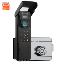 Serrure de porte intelligente Aurelysse V9 IP65 avec reconnaissance faciale, interphone vidéo, contrôle par application Tuya WiFi et Bluetooth pour portails extérieurs