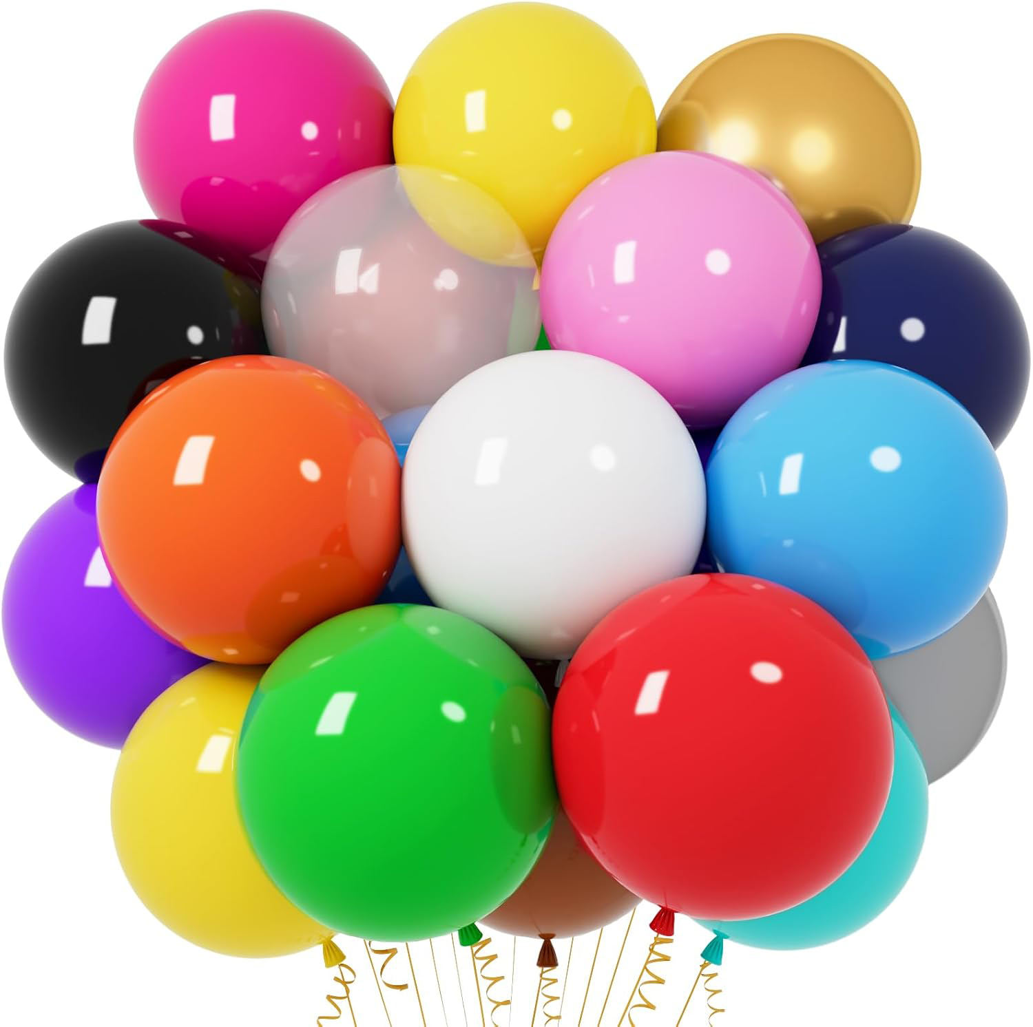 Customized High Quality Balloons 10 Inch Latex Balloons Mixed Color Balloons Globos 100pcs for Birthday Party Holiday Supplies